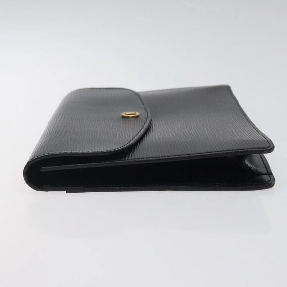 LOUIS VUITTON Epi Montaigne 27 Clutch Bag Black M52652 LV Auth 125396 - Picture 8 of 16